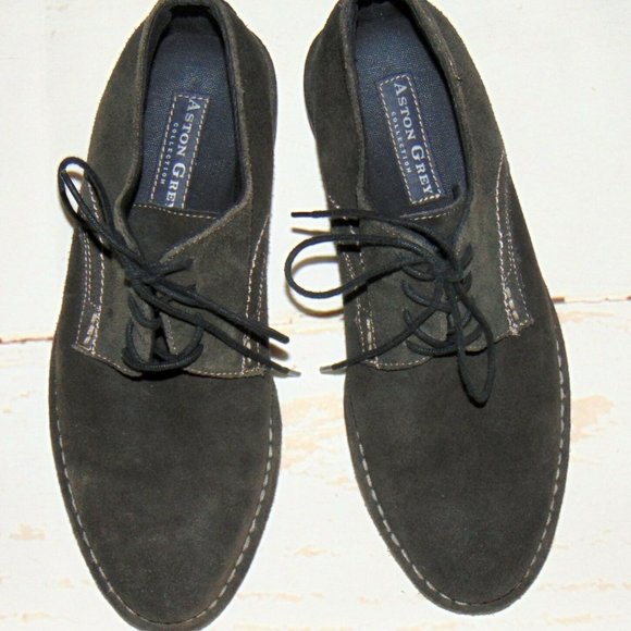 Gray Suede Shoes Stitched Steams 8 252001 Union